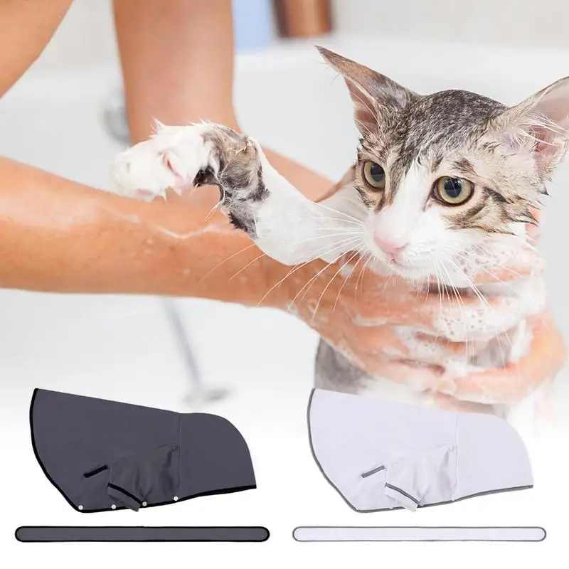 Dog Robes For After Bath Hooded Cat Bath Robe Dog Bathrobe Super Absorbent Dog Robe Dog Drying Towel Bath Towels For Small