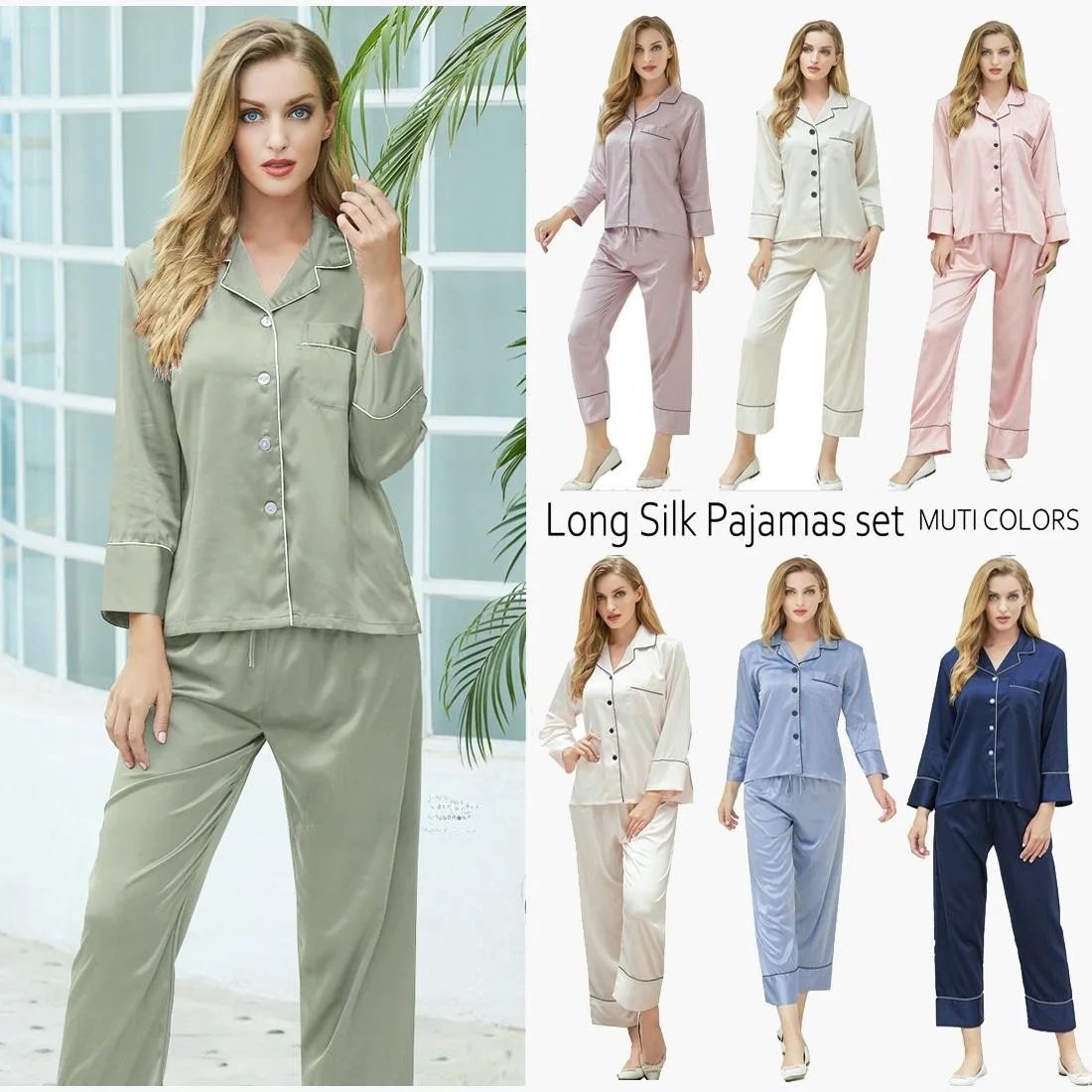 

Комплект одежды из ледяного шелка больших размеров, длинные брюки све для женщин, свадебные, домашние, удобные, из мягкой ткани, легко носить