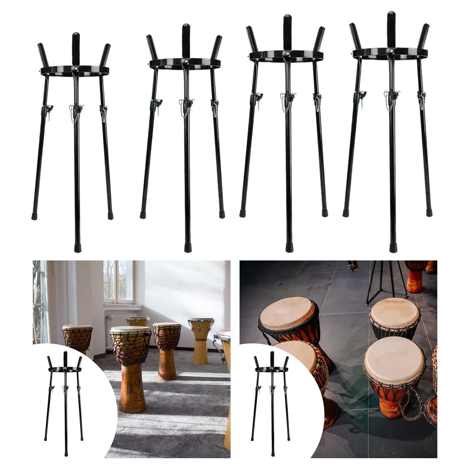 

Телескопическая подставка для барабанов с регулируемой высотой для африканских джембе и конга, для сцены и занятий в классе
