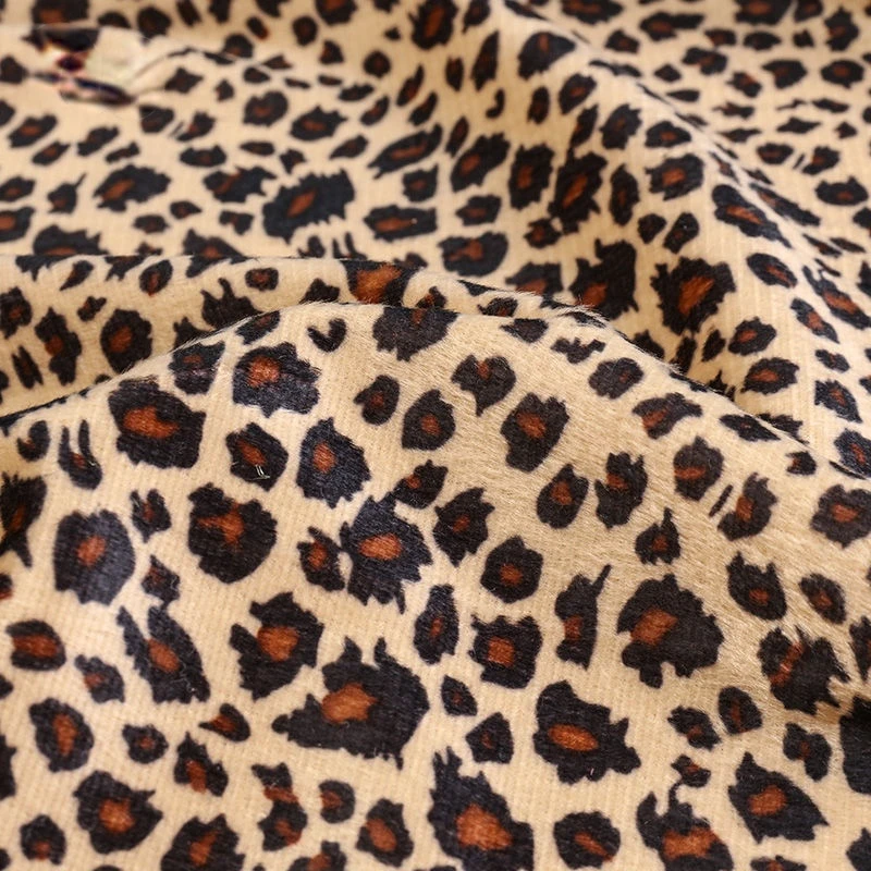 Leopard Fabric Wild Stage Spring Summer Cloth Vintage Fashion Streetwear Korean Chic 150x50cm Animal Pattern Sexy Needlework Ins