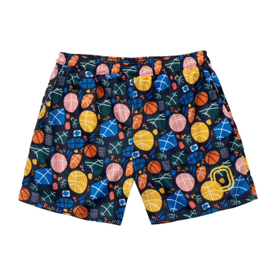 

In The Paint Basketball Mesh Shorts Mens Casual Shorts Summer Beach Shorts Suitable for Training Fitness Breathable Quick-drying