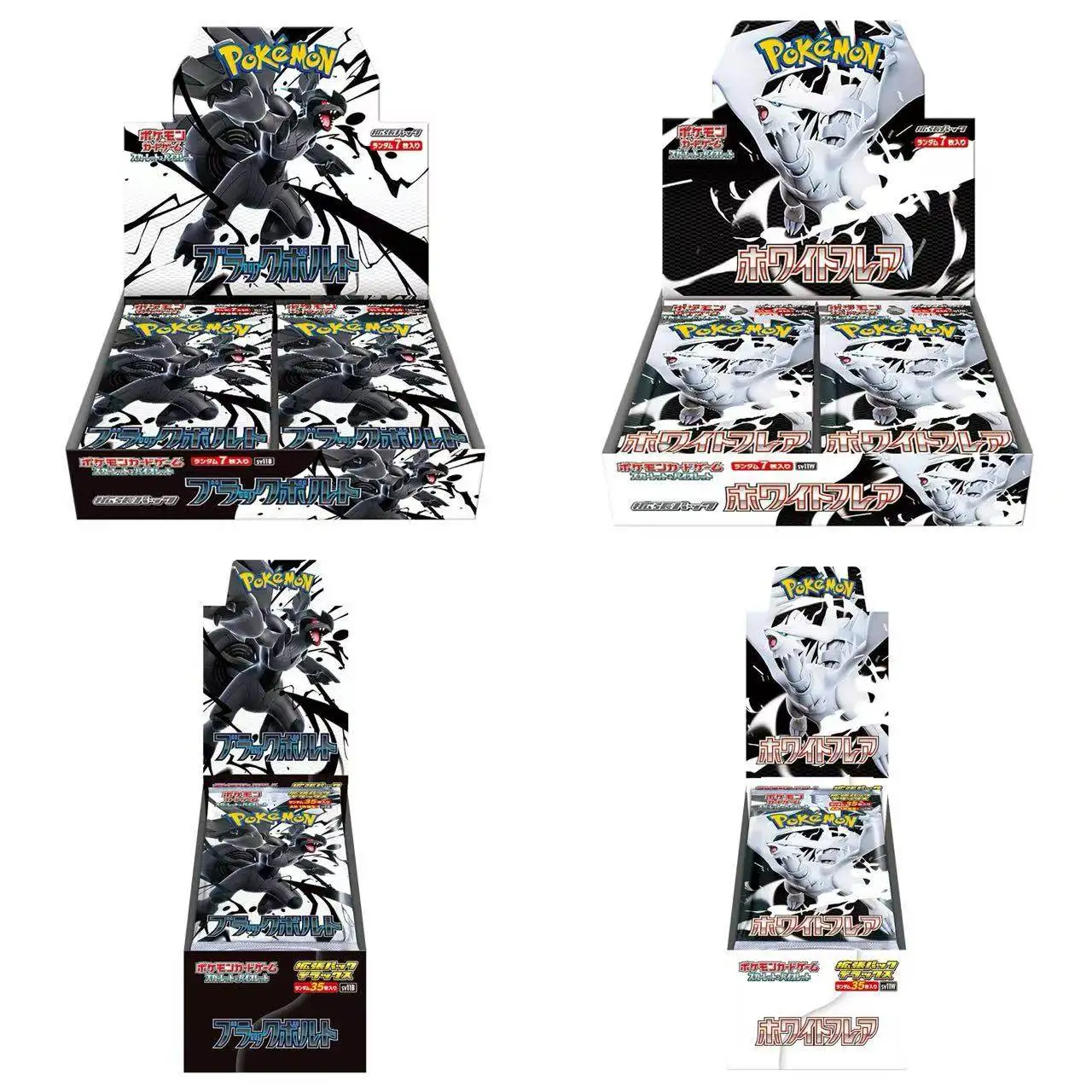 

140pcs/Box Anime Pokemon Japan Version TCG Sv11W White Flare Classics Expansion Booster Box Pokemon Trade Card 20 Pack Card Gift