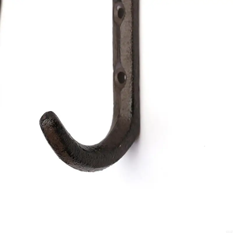 خطاف باب من الحديد الزهر من Bucolic على شكل أظافر عتيق يُعلق على الحائط رف معطف عملي لتنظيم المدخل والمدخل #5