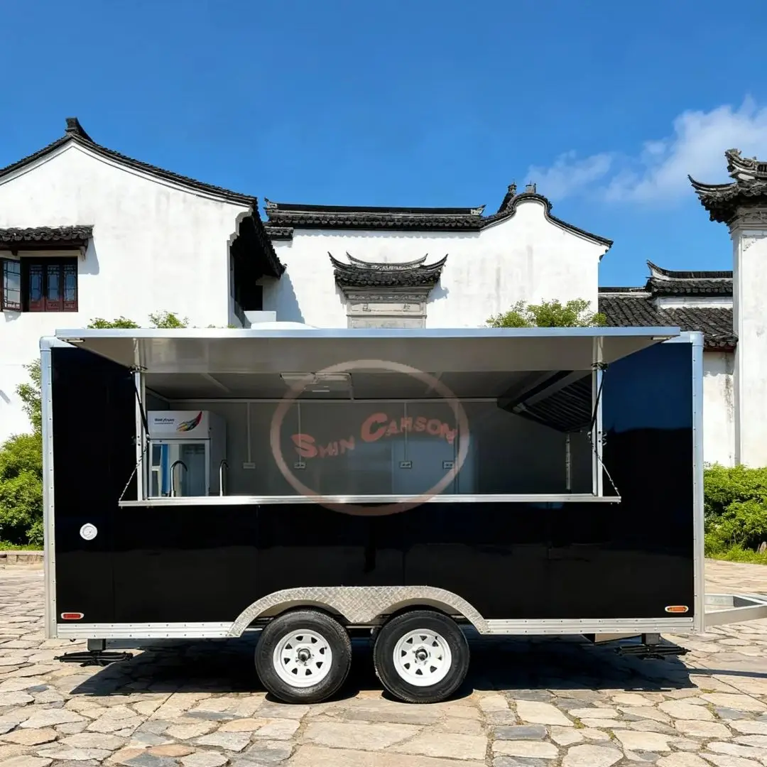 

Multifunctional Outdoor Food Trailer Street Vendor Cart - Bestselling Mobile Business Helper for Profitable Food Serving