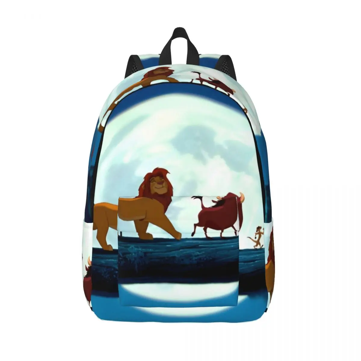 

Рюкзак Lion King Simba для мужчин и женщин, модный рюкзак для работы и учебы, холщовые сумки для ноутбука с карманом