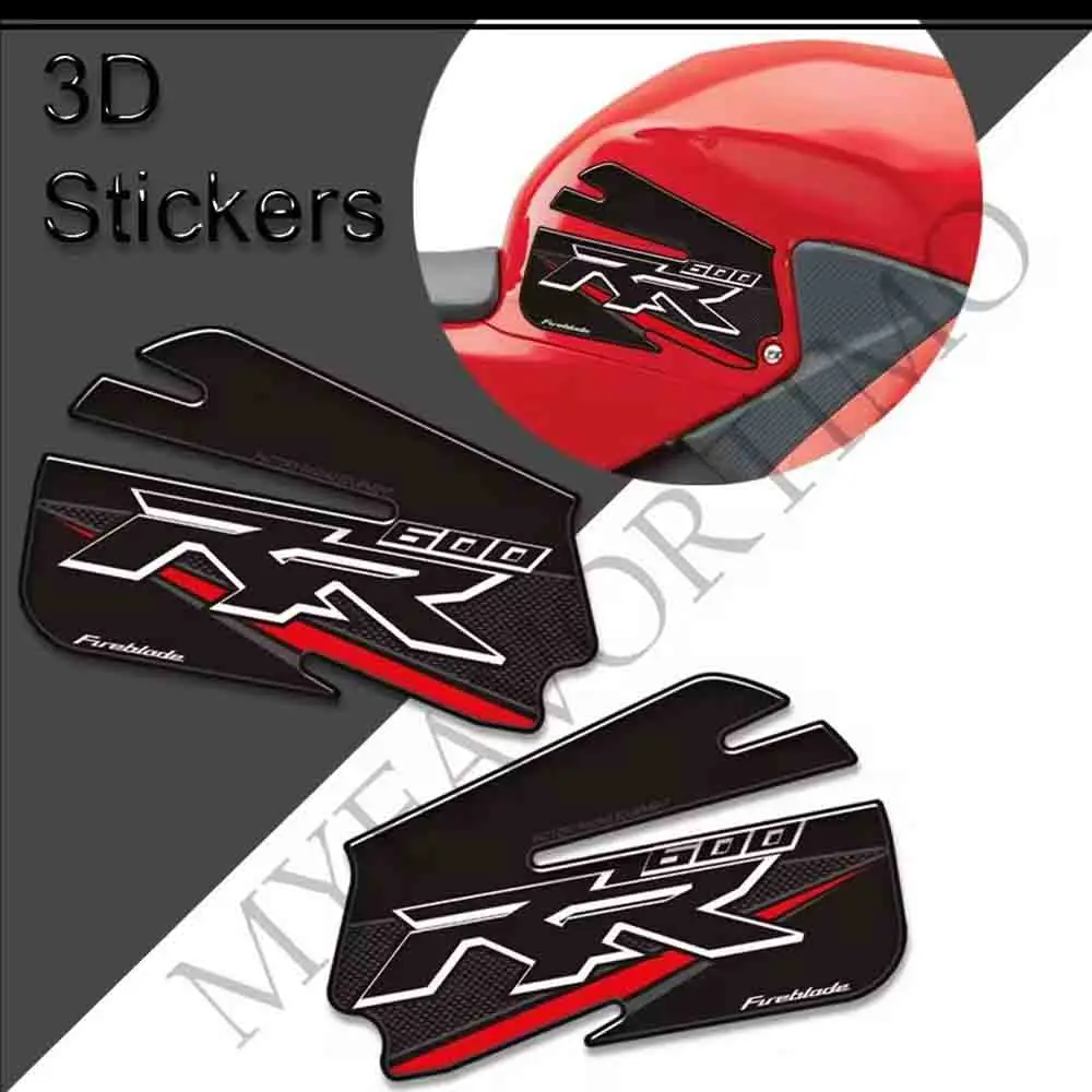 For Honda CBR 600RR CBR600RR Fireblad Stickers Decals Gas Fuel Oil Kit Knee Tank Pad Protection 2013 - 2016 2017 2018 2019 202