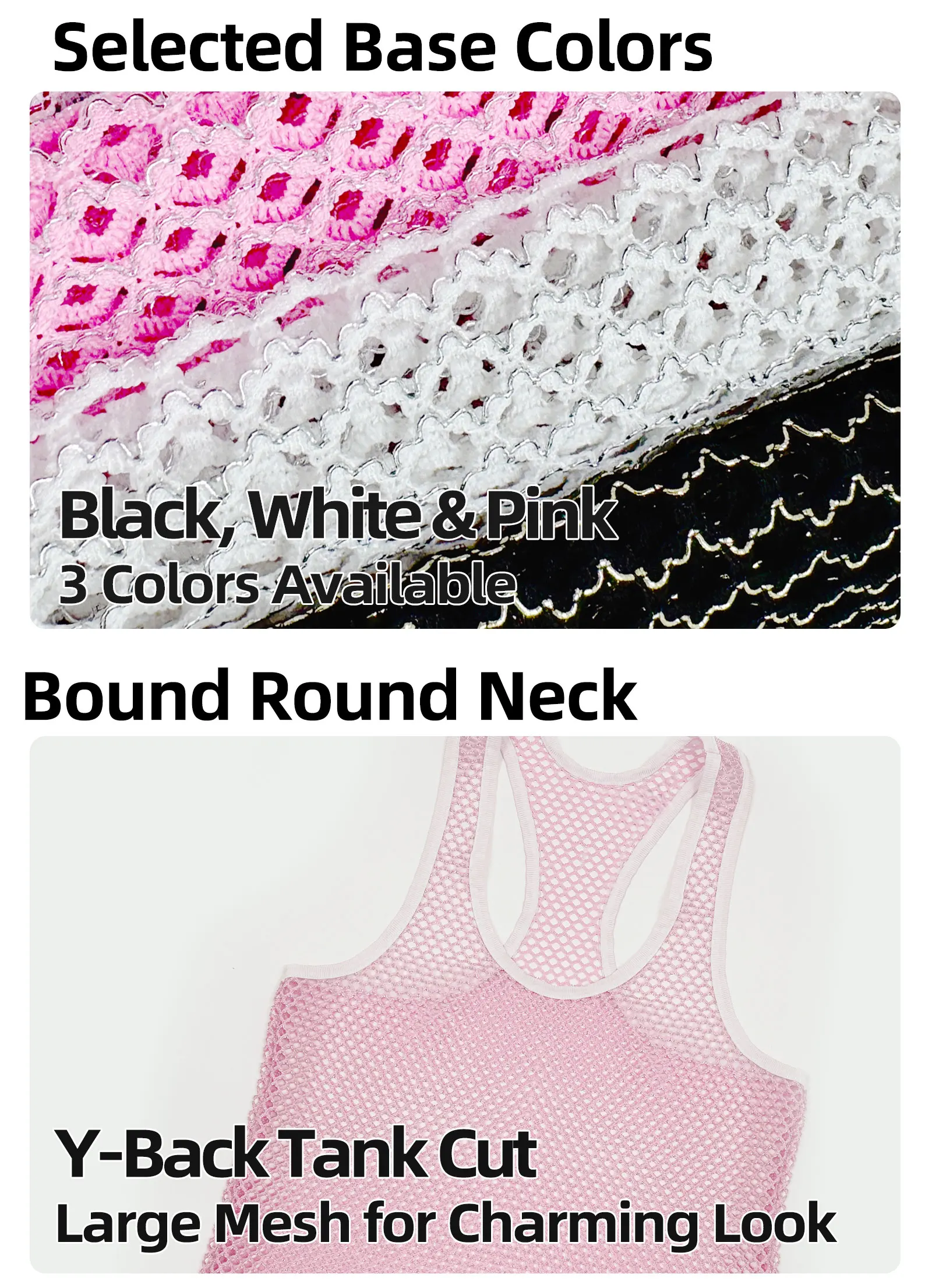 Mesh-Fischnetz-Tanktop für Herren, Racerback, ärmelloses Metallic-Shiny-Shirt für den Sommer, Sport-Muskelweste, transparent, für den Alltag, Partys und Streetwear – Detail 8