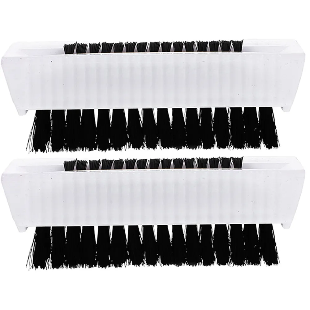 

2Pcs Professional Fingernail Brush Double-Sided Nail Cleaning Tool Lightweight Wear-Resistant Scrub Brush for Hands Feet