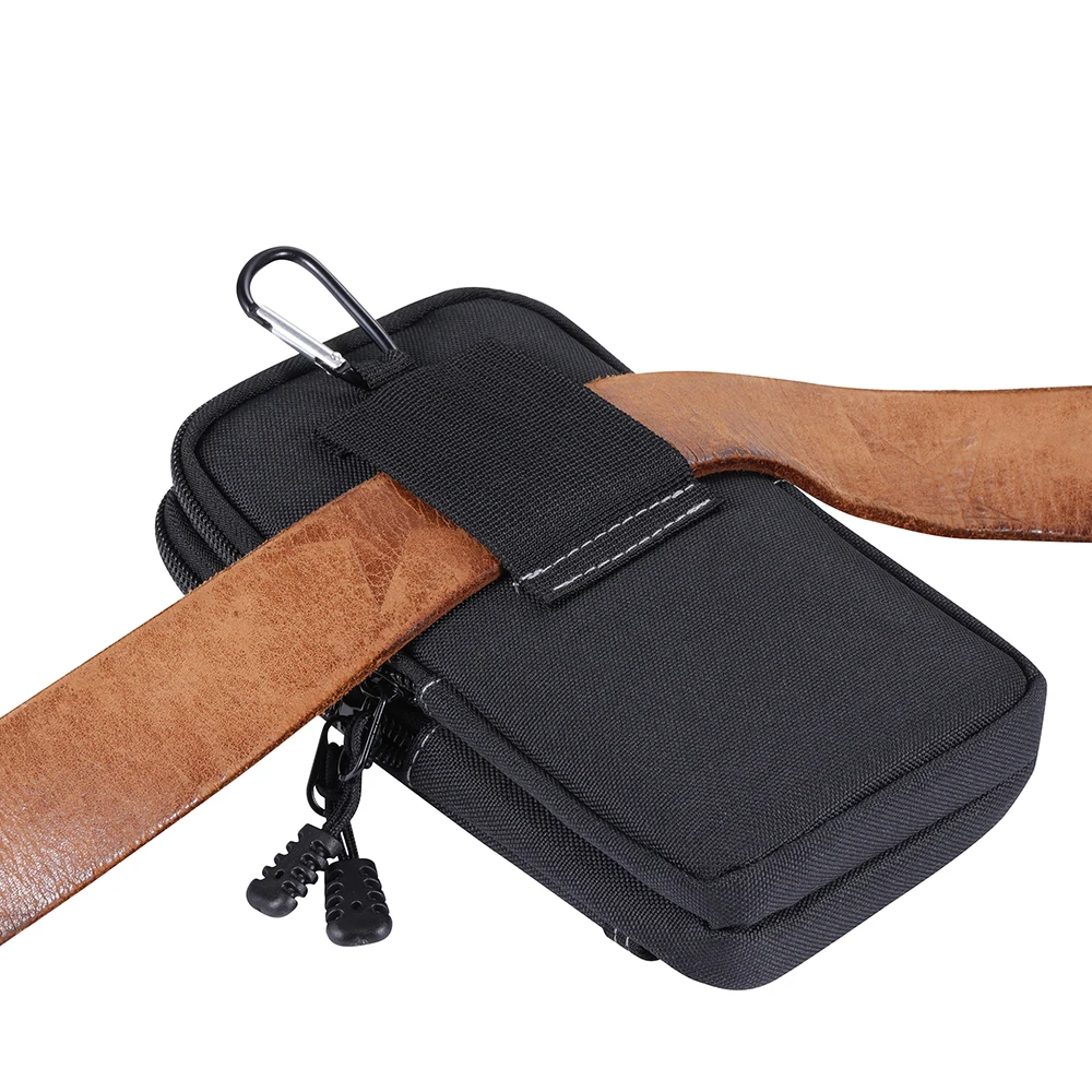 DulMolle-Sac banane à double couche pour homme, ceinture de sport, poudres pour téléphone portable, camping, chasse, utilitaire, pack EDC