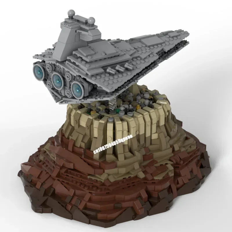 

New 2442Pcs Famous Star Battle Movie Moc Galactic Over Jedha City Model Custom Puzzle Diy Creative Ideas Kid Toy Birthday Gift