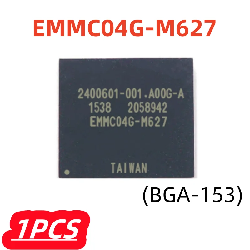 1Pcs/lot 100% New EMMC04G-M627 MMC04G M627 4GB BGA153 EMMC Flash Memory IC Chipset Original