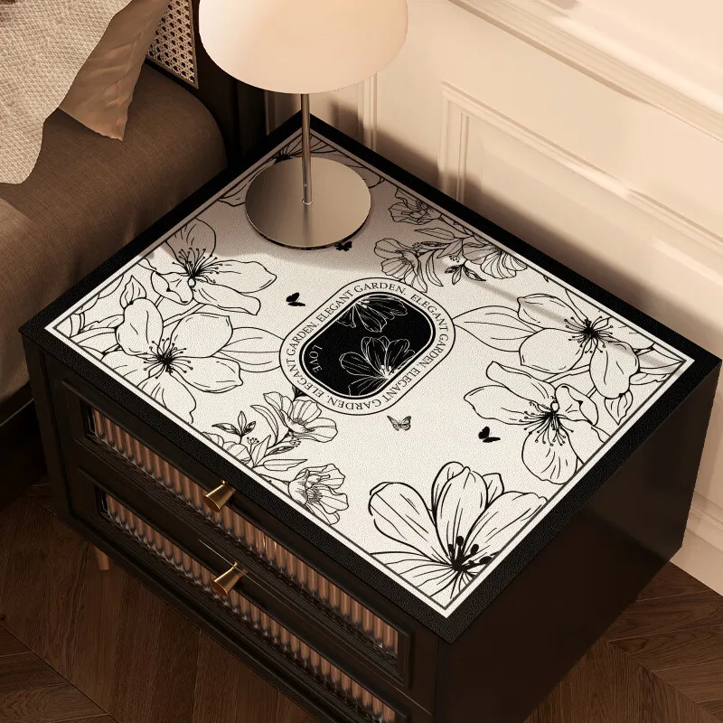 Bedside table mat small table flag anti-scalding heat insulation light luxury small size table mat table flag place mat waterpro