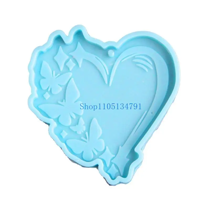 قالب مفتاح 98 كيلومتر للاختراق من راتنج شكل قلب لنمط الفراشة سليكون الايبوكسي الايبوكسي