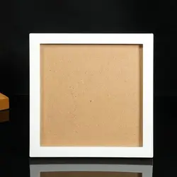 Round Square PVC Picture Frames With Stand Creative Gift DIY Picture Holder Photo Frame Nail Art Jewelry Decoration Earrings