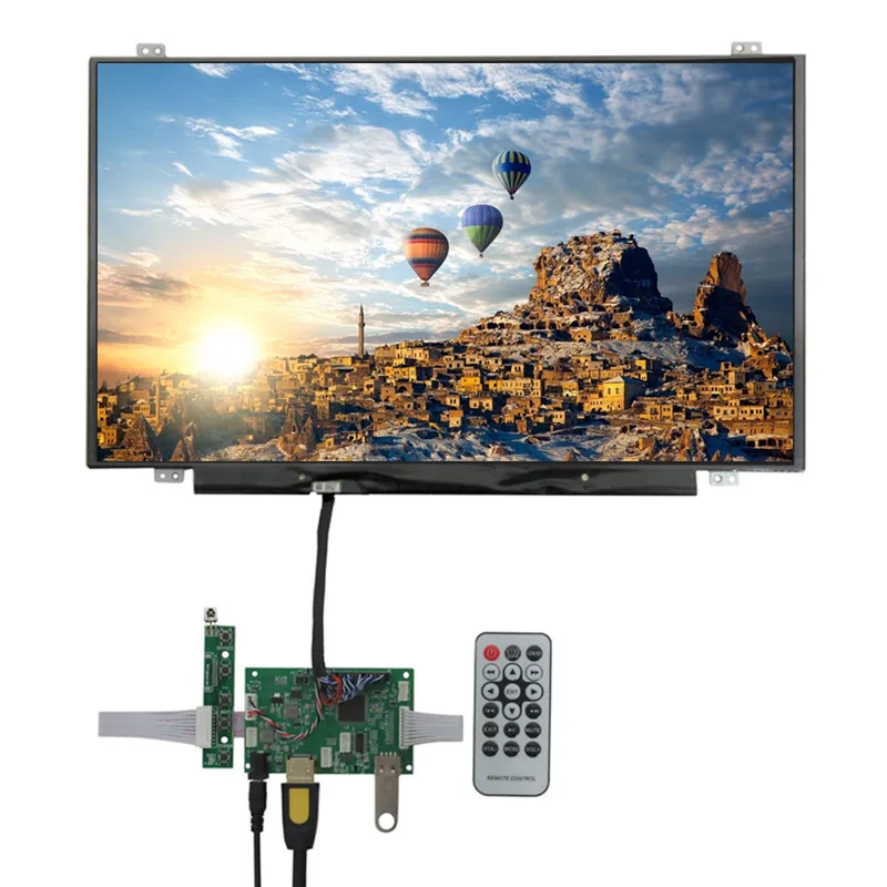 

14-дюймовый экран 1600*900, контроллер ЖК-дисплея Raspberry Pi/оранжевый Pi U-диск, HDMI-совместимый ПК, рекламный экран компьютера