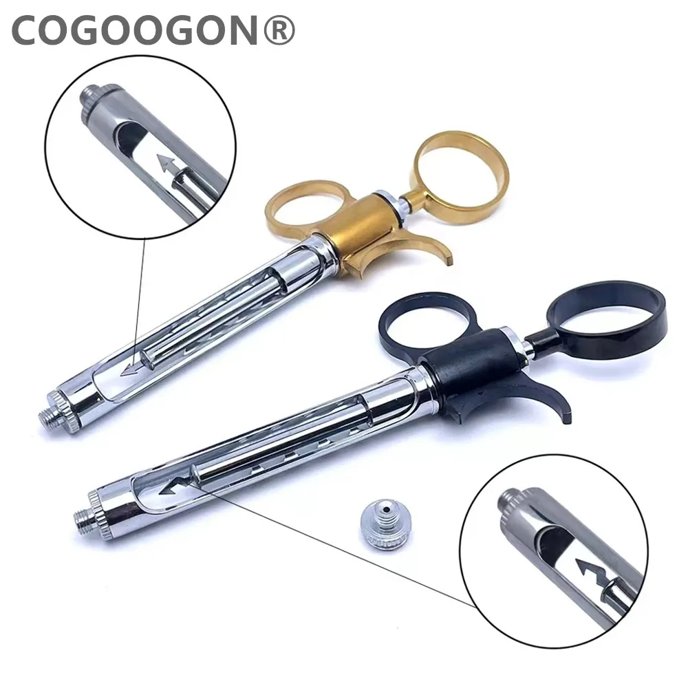 Stainless Steel Dental Syringe Pen-Style Aspirating 1.8ML Dental Surgical Instrument Dentist Injector Tool