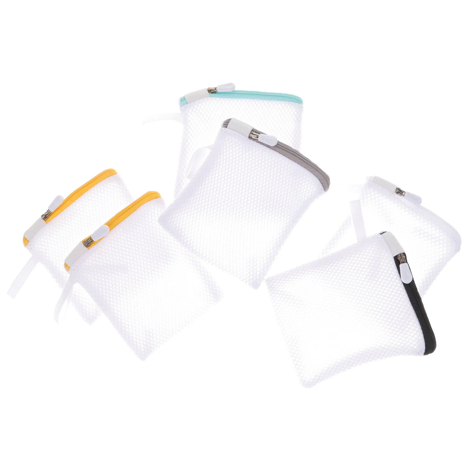 Foldable Portable Zipper Closure Portable Mini Mesh Bags Storage Bags Washing Bags Laundry Bag Set