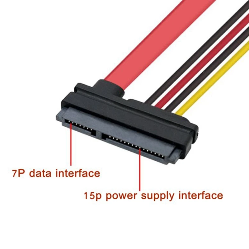 قرص صلب مدمج للكمبيوتر ، محرك الأقراص الضوئية ، خط البيانات ، خط إمداد الطاقة ، 4-Pin Ide + SATA ، النقل ، خط 7 + 15P