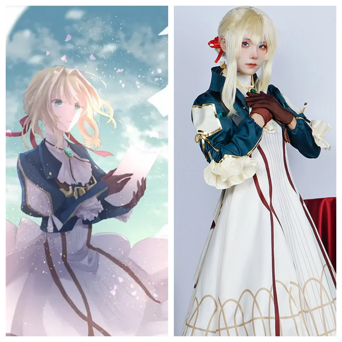 

Eternal Garden of Violet in Fog City Cosplay Women's Role-playing Costume Can Be Gorgeous Everyday Violet Cosplay Suit with Wig