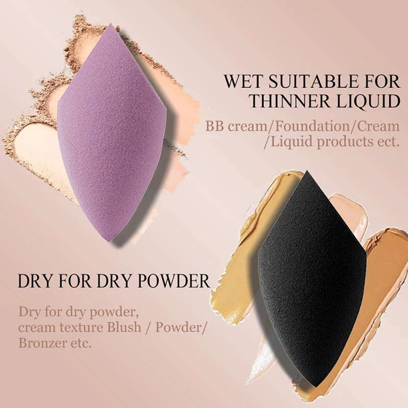 1PC Makeup Puff Microfiber Velvet Sponge Makeup Blender Sponge Powder Egg Shaped Foundation Concealer Cream Face Cosmetic Tools