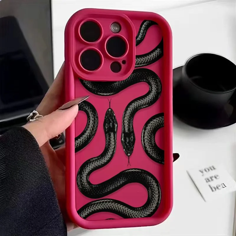 Dark Snake Graphic Phone Case for Xiaomi Mi 13T 12T 14 13 12 11 Lite 12X POCO X3 NFC X5 X4 GT F3 F4 F5 Pro Soft Silicone Cover