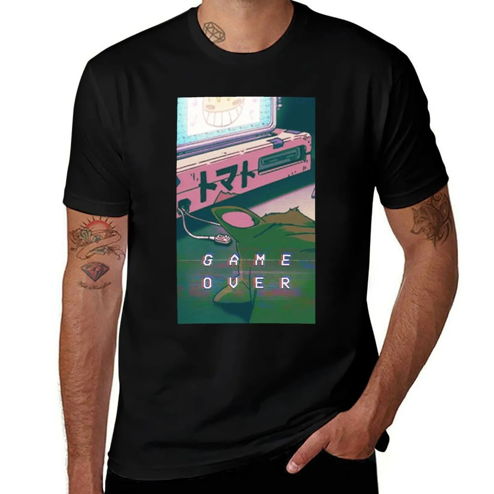 Aesthetic Game Over T-Shirt Functional Casual Short Sleeve Tee