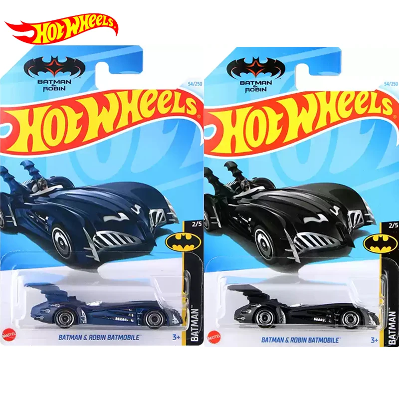 24M Original Hot Wheels Car Batman Robin Batmobile Toys for Boys Scale 1/64 Diecast Vehicle Alloy Model Collection Birthday Gift