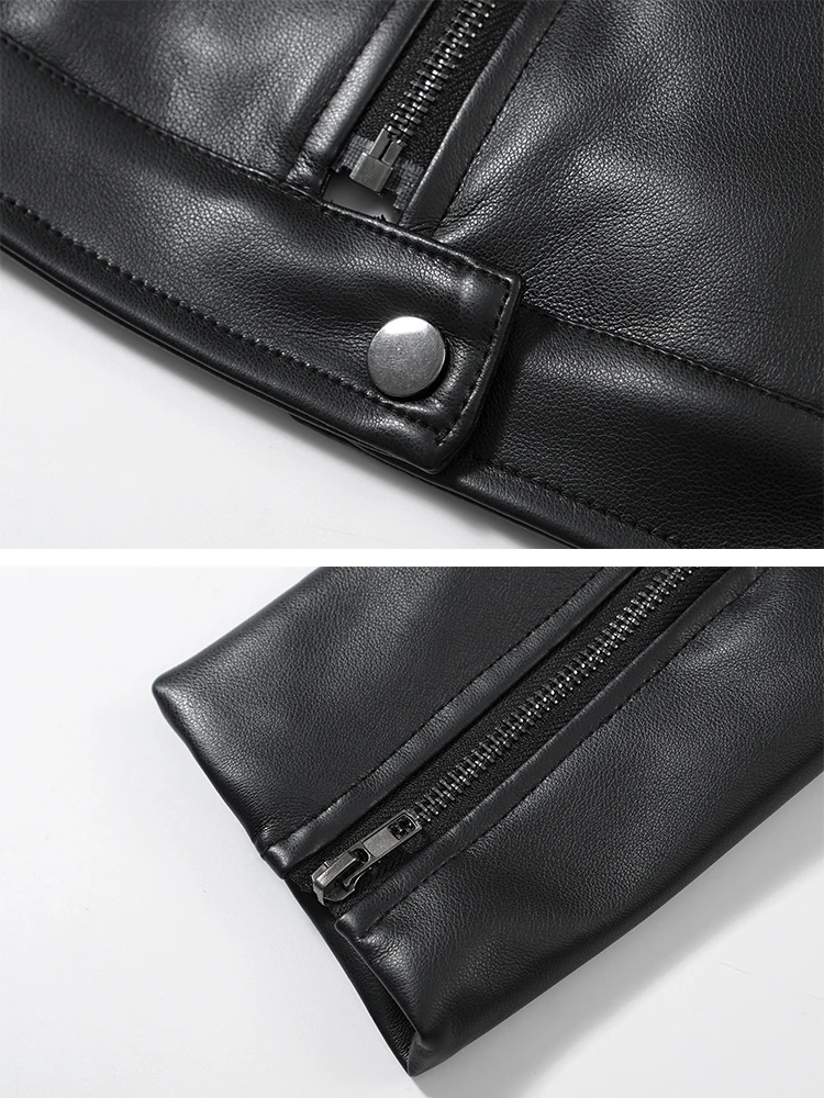 Faux Leather Jacket Coat Autumn Winter Zipper Short Coat Women 2025 New Long Sleeve Motorcycle Leather Jacket