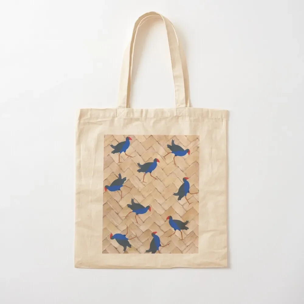 

Pukeko Bird on Flax Weave Kiwiana New Zealand Tote Bag Women's shopping bag hand bag ladies