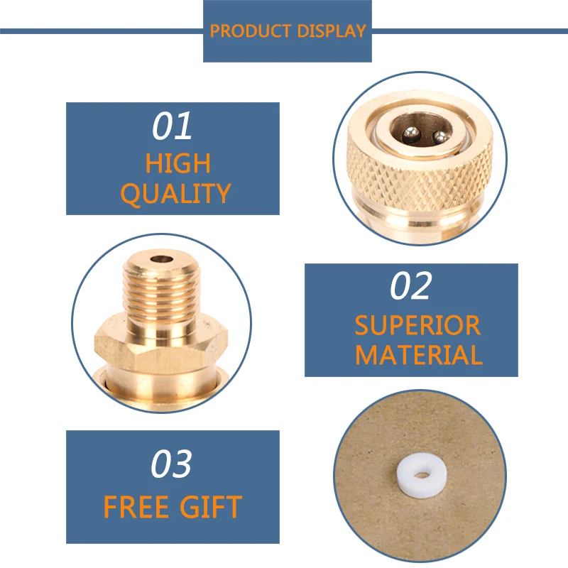 Prese di accoppiamento da 8 mm Raccordi in rame 1/8NPT 1/8BSPP M10x1 Filettatura maschio Disconnessione rapida 2 pz/set