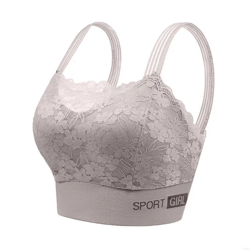 40GC Women's Camisole Lace Sports Bra Top with Front Covers Yoga Cami Bras Bralettes