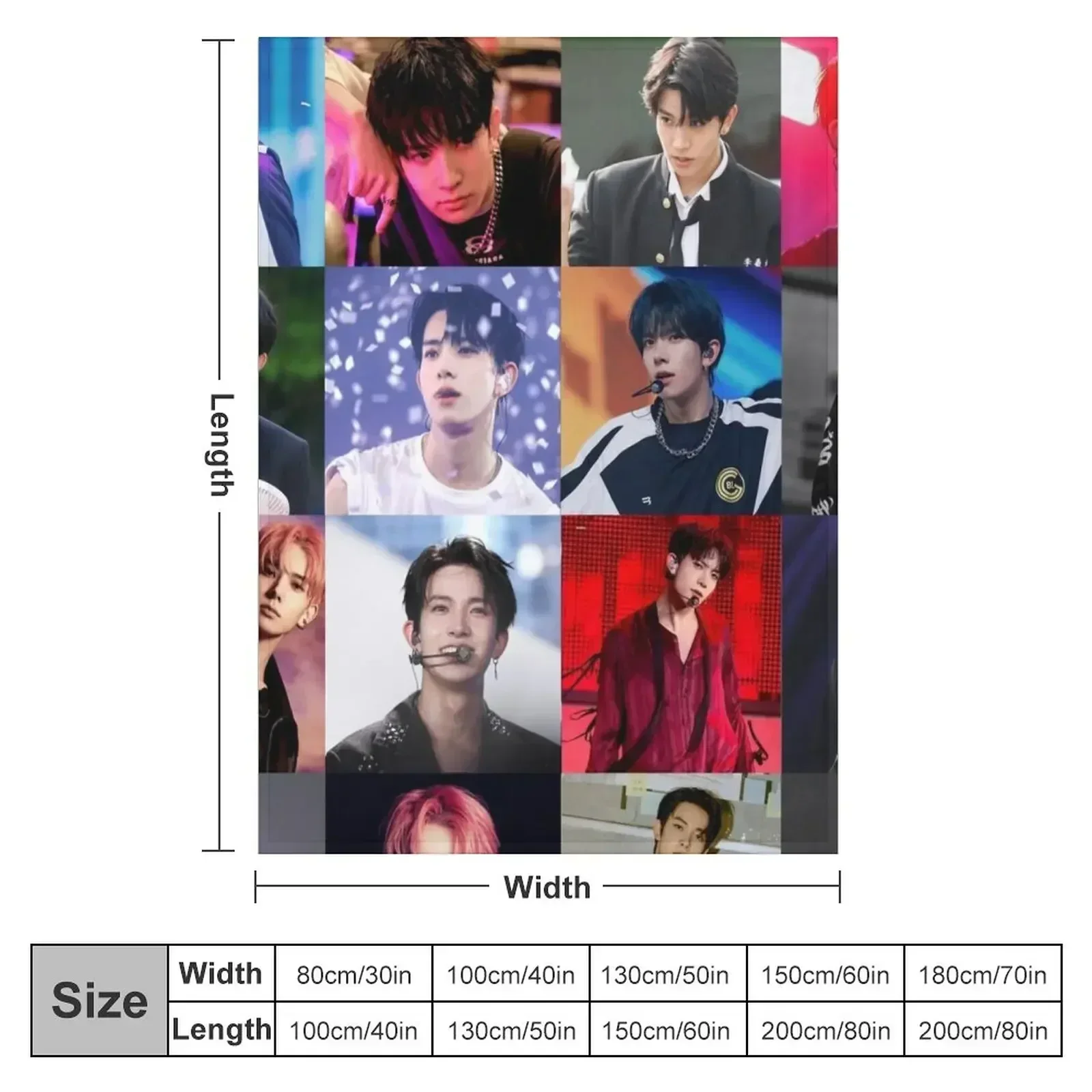 Heeseung Collage Throw Blanket For Sofa Thin manga Plaid on the sofa Luxury Giant Sofa Vintage Blankets