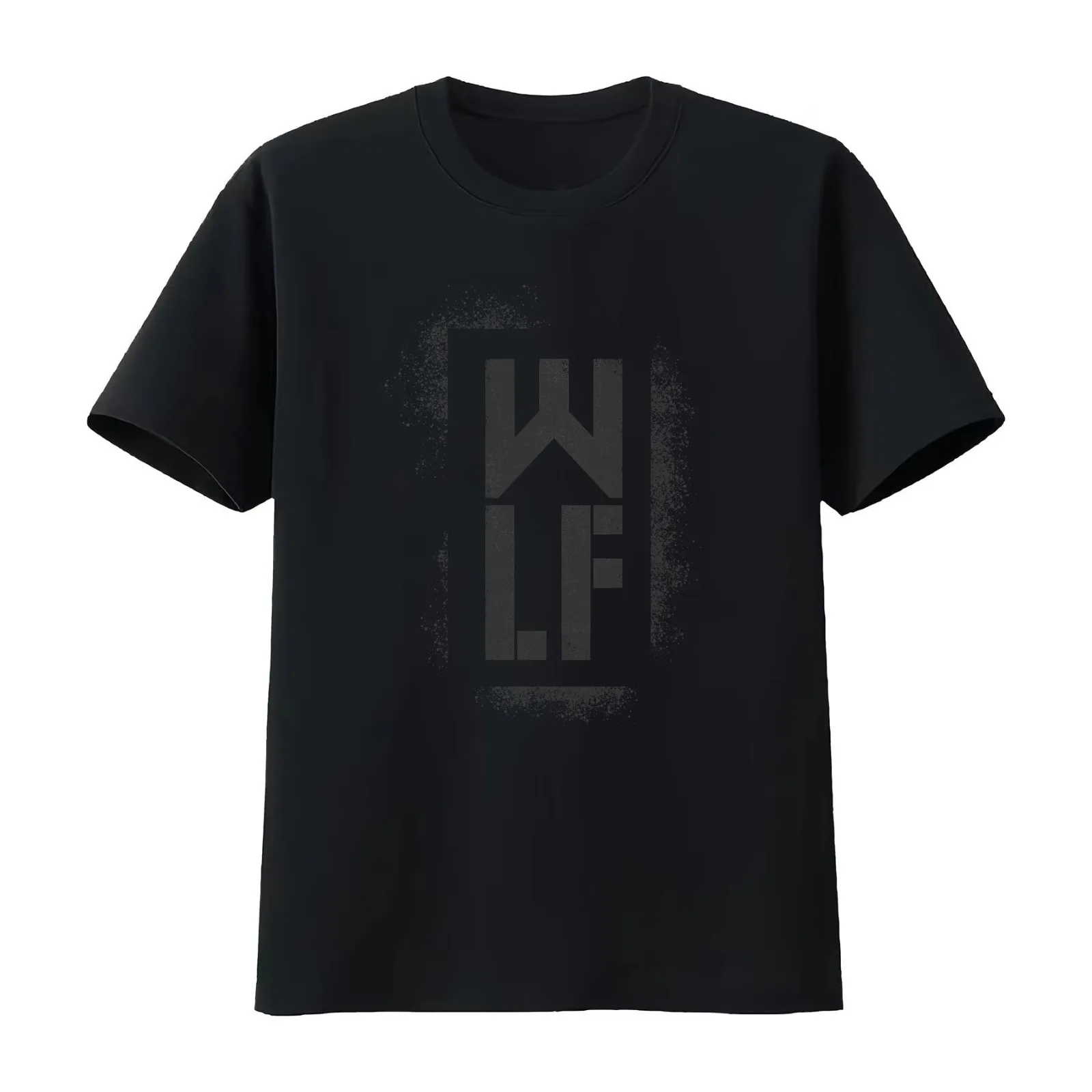 WLF T-Shirt Summer Casual Cotton Tee Oversized Streetwear Tops Vintage Graphic Print Loose Fit Short Sleeve 100% Cotton