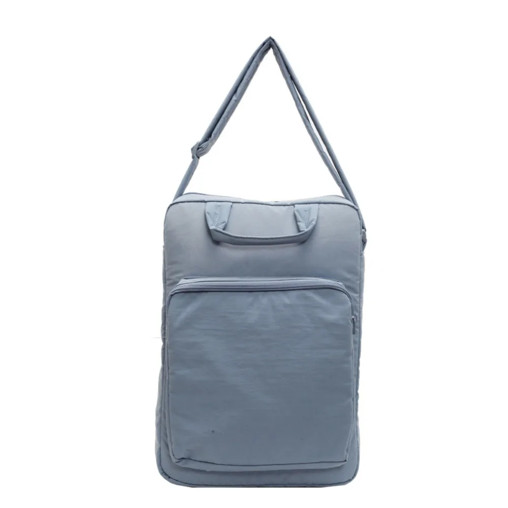 

Large Capacity Nylon Laptop Bag Solid Color Crossbody Bag Office Document Tote Bag Handbag Shoulder Bag Zipper Computer Bag