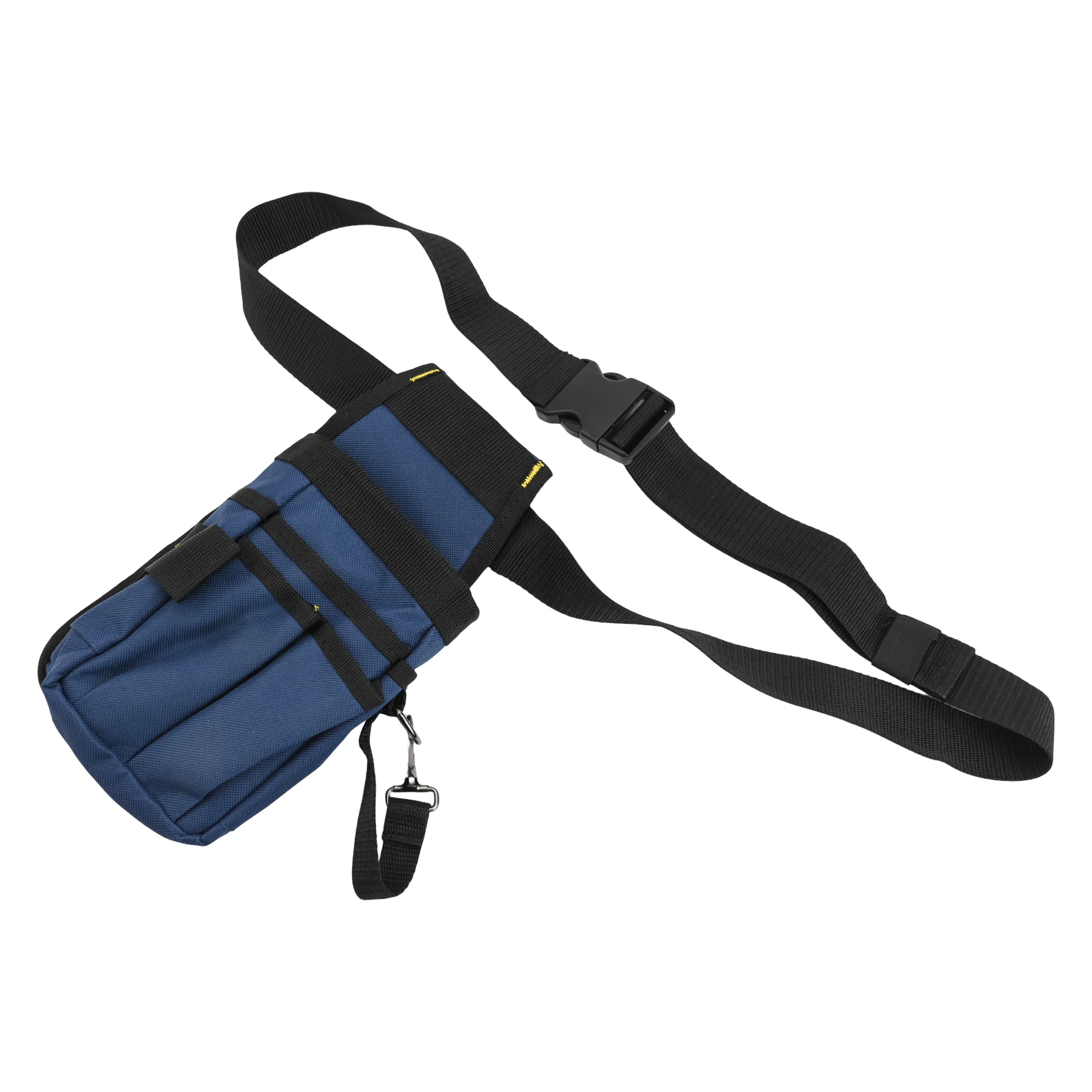 On-Site Work Blue And Black Multi-Pocket Waist Pouch Lightweight Multi Pocket Tool Pouch Ample Storage Capacity