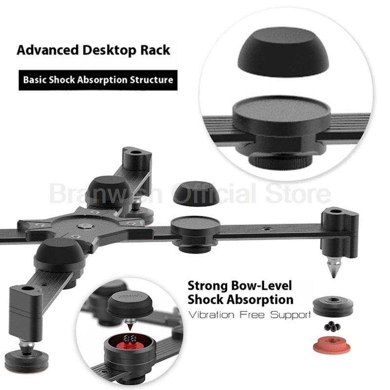 Desktop Amplifier Rack With Advanced Vibration Isolation System For DAC Headphone Amp And HiFi Component Organization