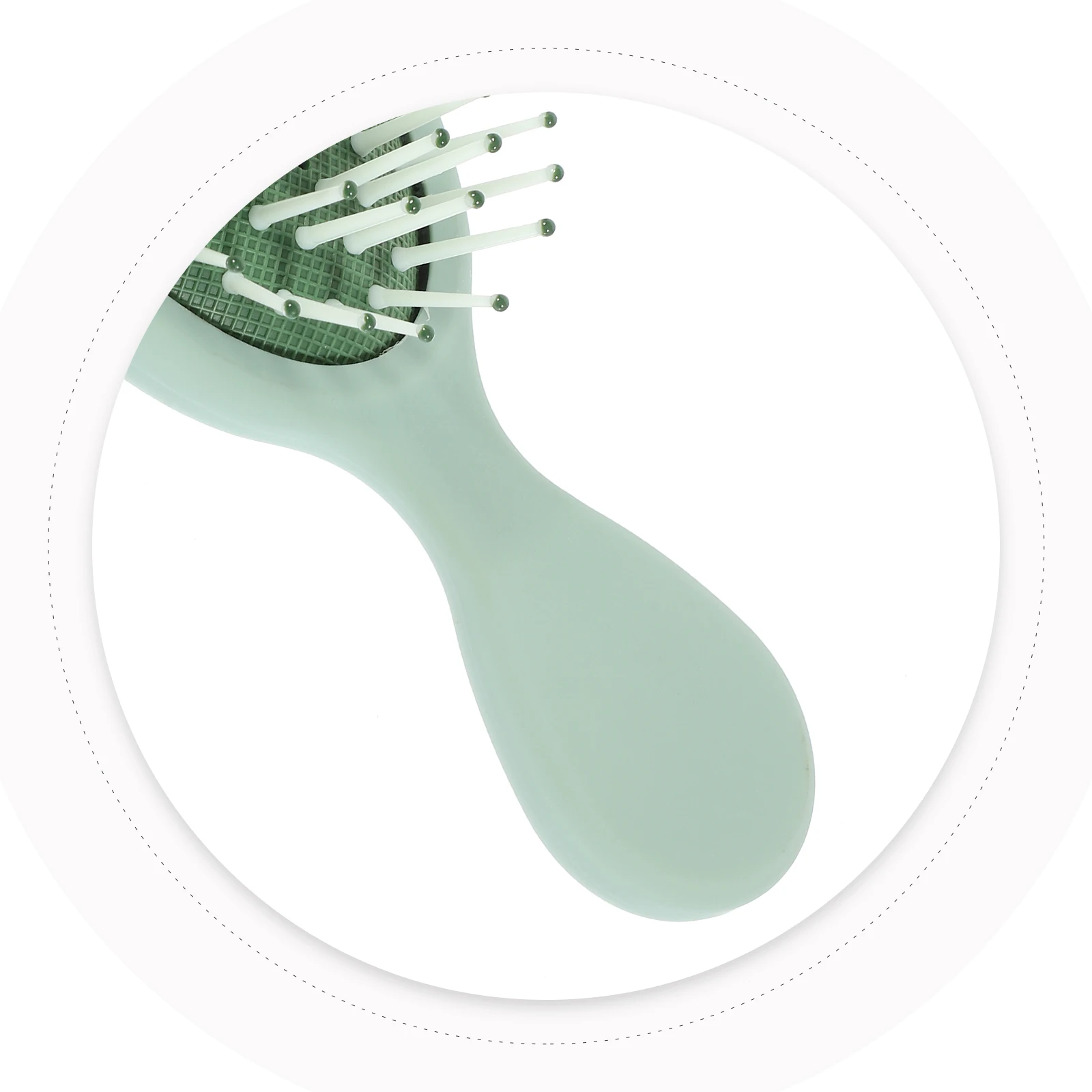 

6 pcs Mini Hair Brush Smooth Teeth Detangling Curly Hair Home Travel Portable Lightweight Various Colors