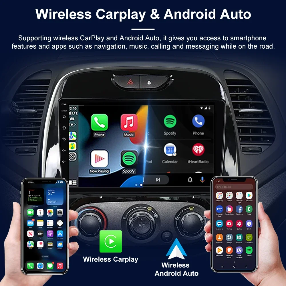 For Renault Captur Kaptur 2016-2019 Car Multimedia Android14 Autoradio GPS navigation 2din Wireless CarPlay ZLINK WIFI IPS 2K