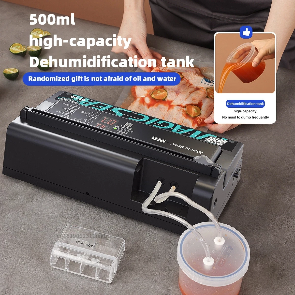 MAGIC SEAL MS300 Vacuum Sealer Machine Professional Commercial Food Vacuum Sealer Autom atic Packaging Home Vacuum Machine