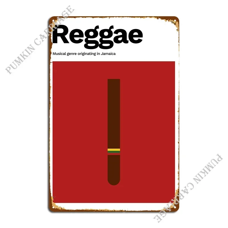 Reggae Music Metal Sign Bar Party Living Room Classic Tin Sign Poster