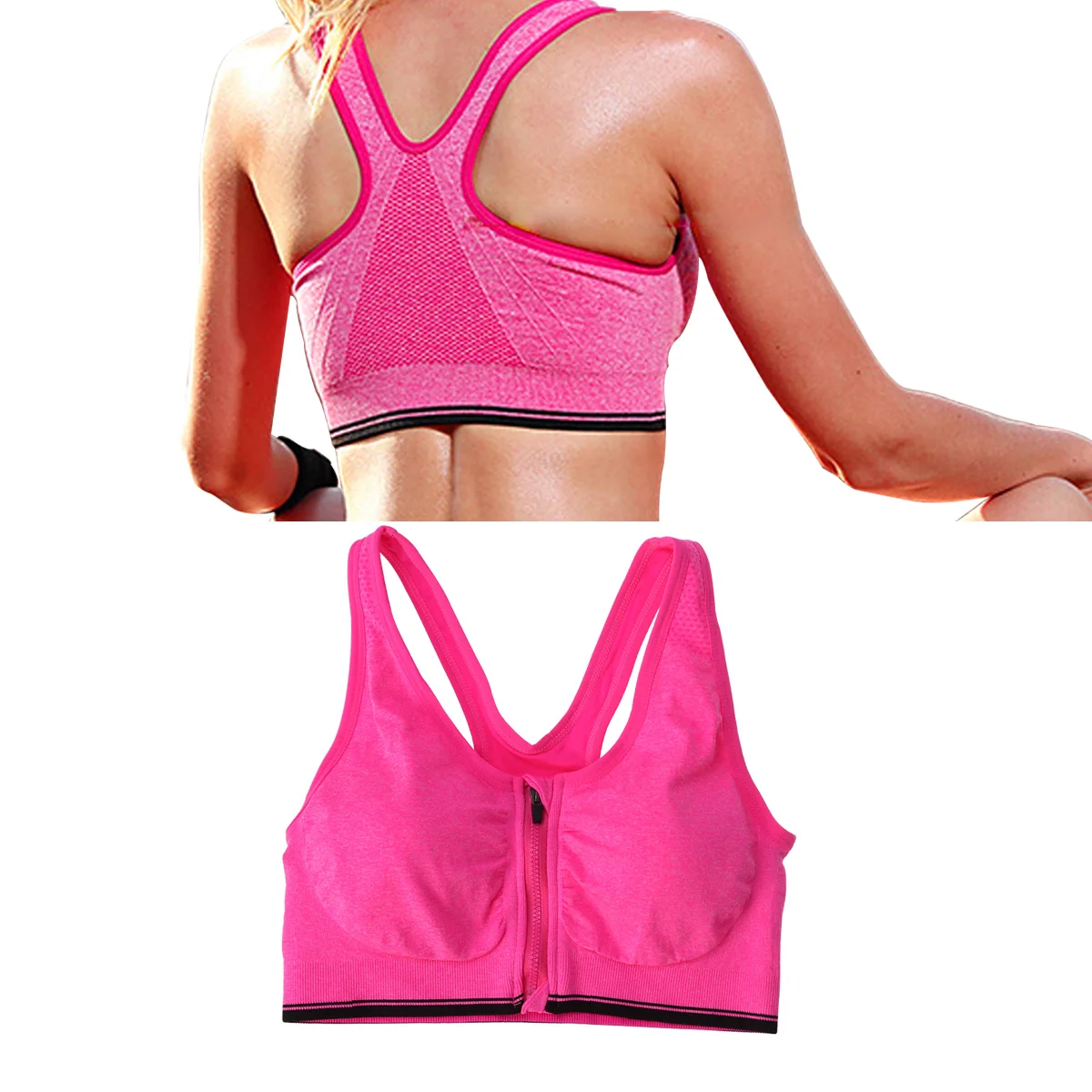 

Yoga Push Bra Vest Sports Bra Padded Yoga Vest For Women Breathable Shockproof Fitness Running Workout Top