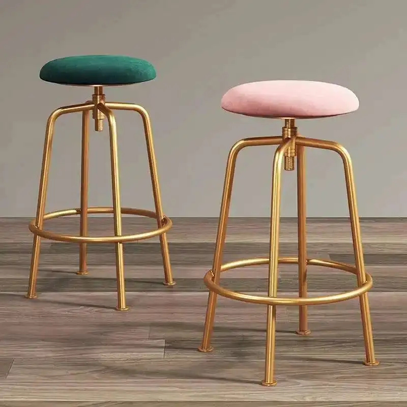 Taburetes altos de cocina de diseño barato, muebles, sillas nórdicas, silla de Bar, mostrador, Tabouret, salón de manicura, Poltrona, barbería de lujo
