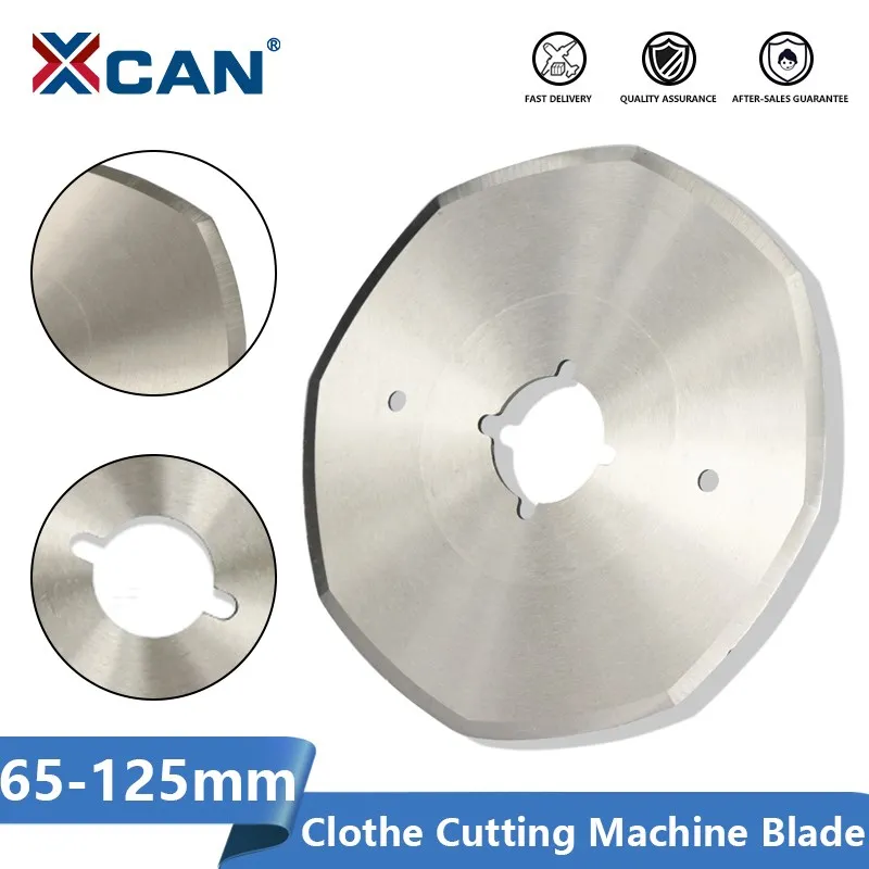 XCAN 1pc 65/70/90/100/110/125mm Circolare Seghe Lame Ruota Panno dischi Taglierina del Tessuto di Taglio Della Lama Della Macchina Su Misura Lama di