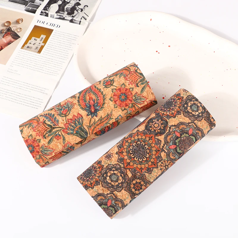 Japan Stil Druck-Beständig Antike Kork Wandbild Retro Brillenetui Tragbare Magnetische Myopie Lagerung Sunglassex Box Für Unisex – Detail 7