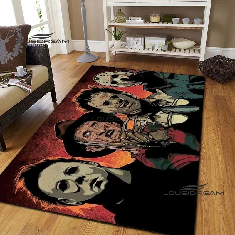 Halloween Carpets and Rug Horror movie Carpet Floor Mat Living Room Bedroom Decorate Large Area Soft Carpet Kids Room Rug