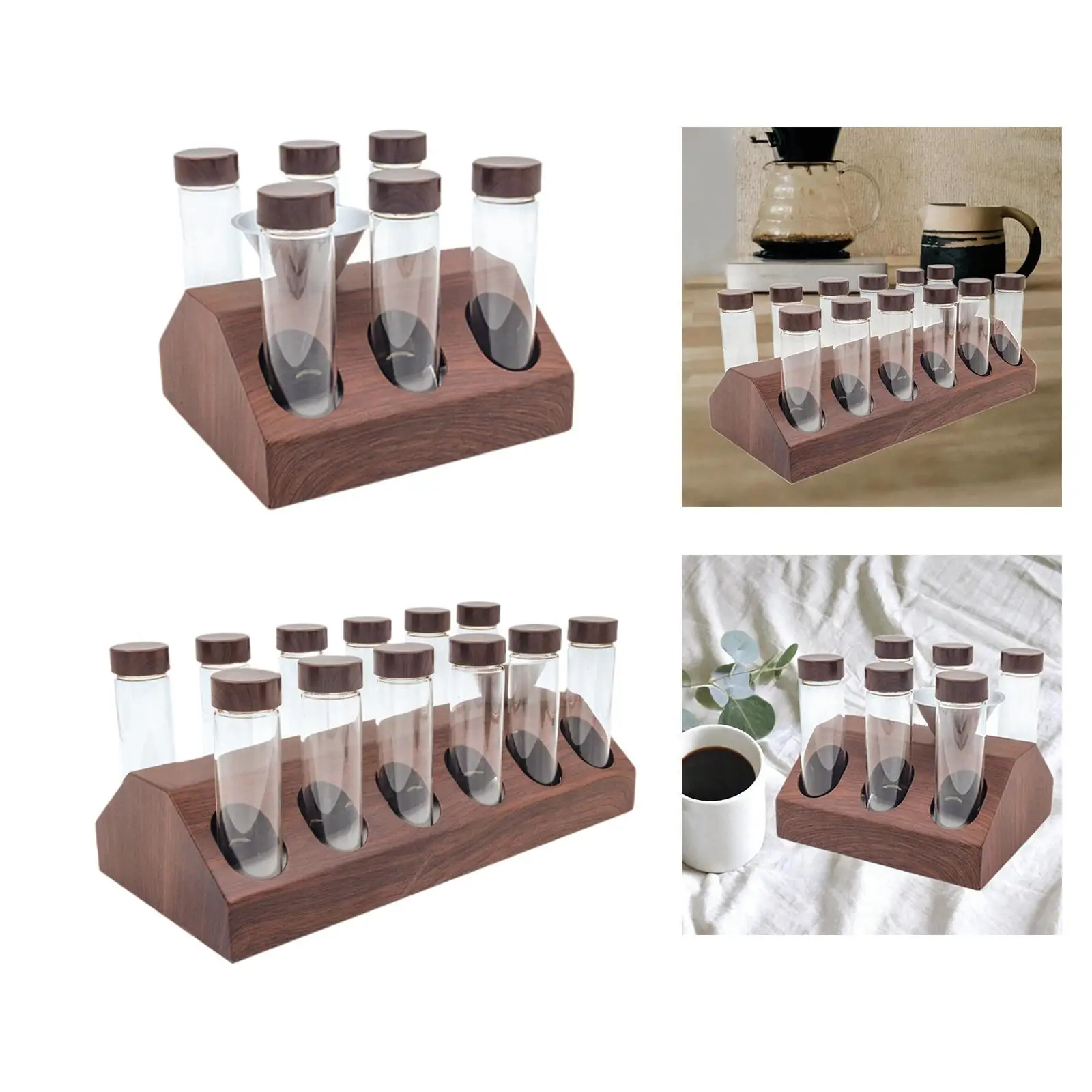 Coffee Bean Dosing Glass Jars, Storage Glass Tube, Single Dose Storage Bottle,