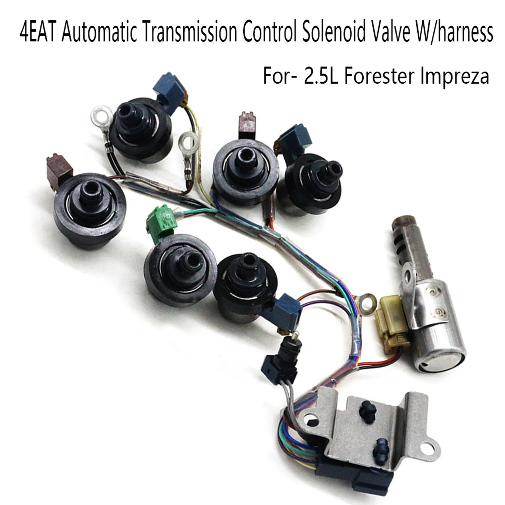 

A80X-4EAT Automatic Transmission Control Solenoid Valve With Harness Transmission Solenoids Kit For-Subaru 2.5L Forester Impreza