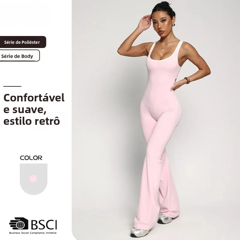 sexy-backless-short-sleeve-yoga-suit-tightening-hip-bells-outfit-children's-autumn-polyester-long-set-sleeveless-polyester