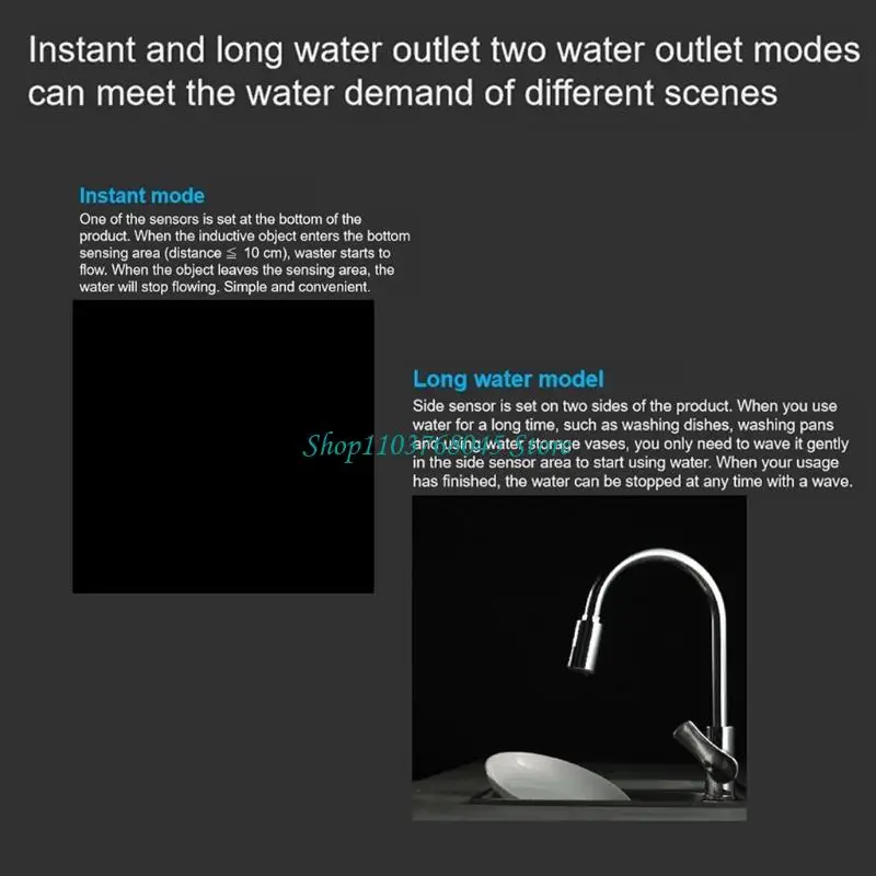 

R53F Интеллектуальный адаптер для смесителя Адаптер инфракрасных датчиков Автоматическая насадка для смесителей Эффективно