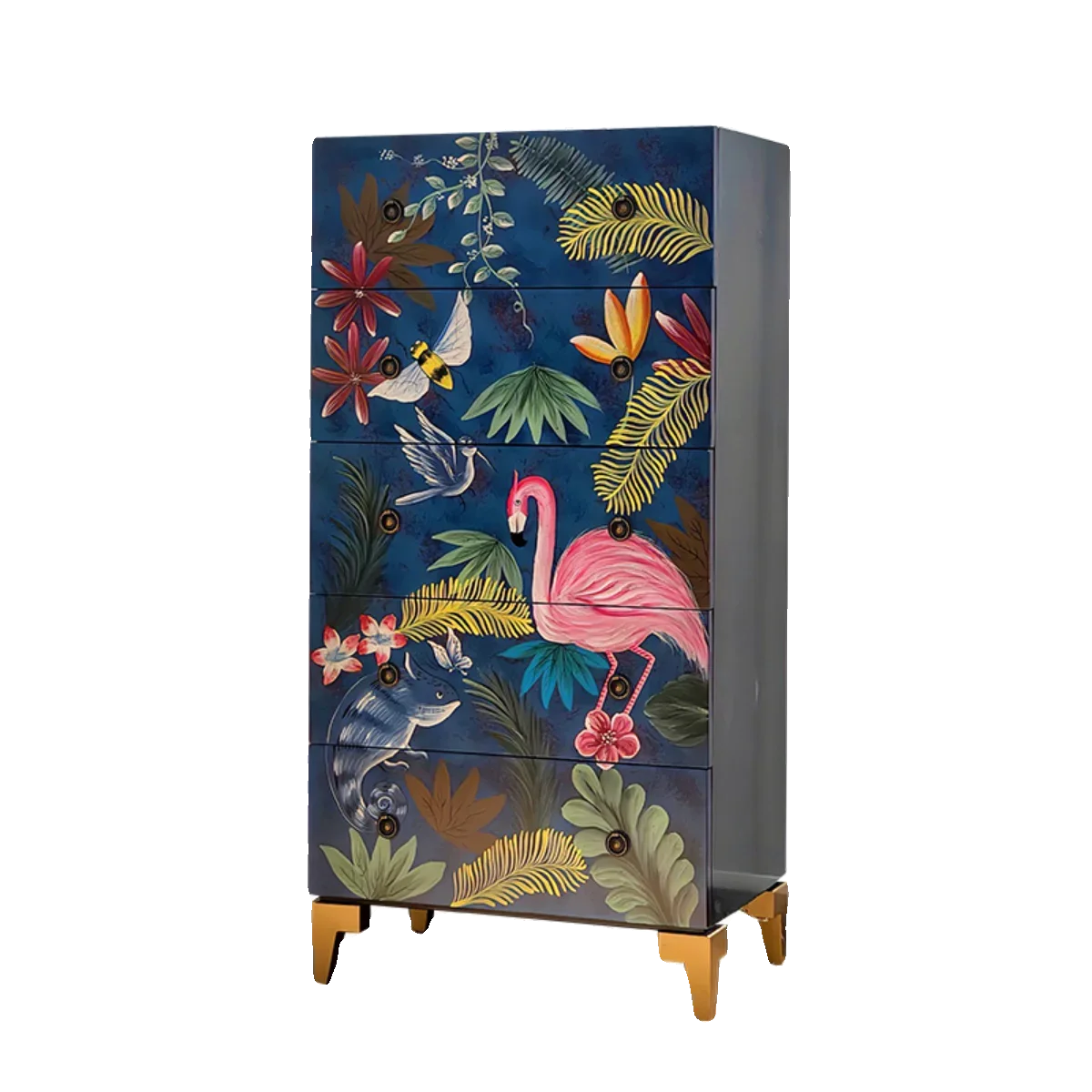 

yj5*Designer American aisle cabinet solid wood bedroom storage retro wall storage drawer cabinet